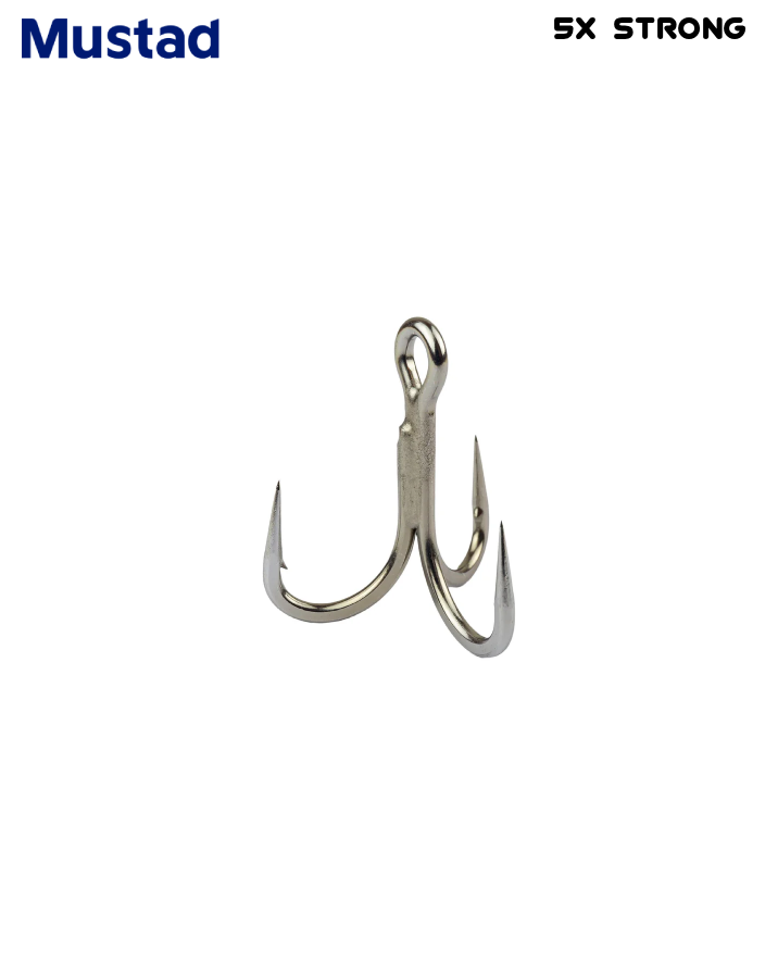 5X Strong - Jaw Lok In-Line Treble Hook
