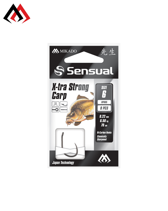 Sensual® X-tra Strong Carp Snelled Hooks