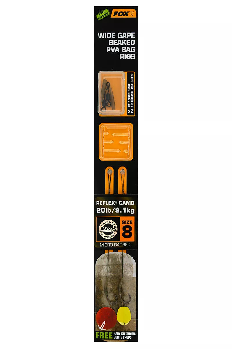 Edges™ Wide Gape Beaked PVA Camo Ready Rigs