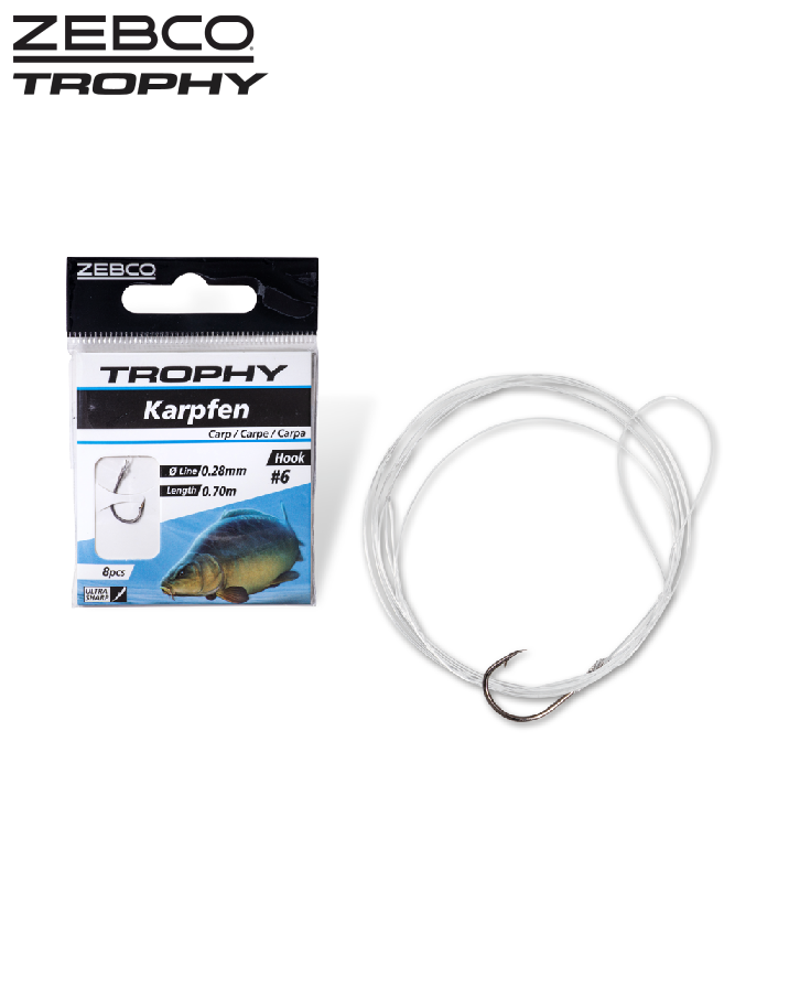 Trophy® Carp Hook to Nylon