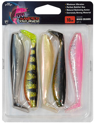 Zander Pro Shad - Mixed Colour Pack UV