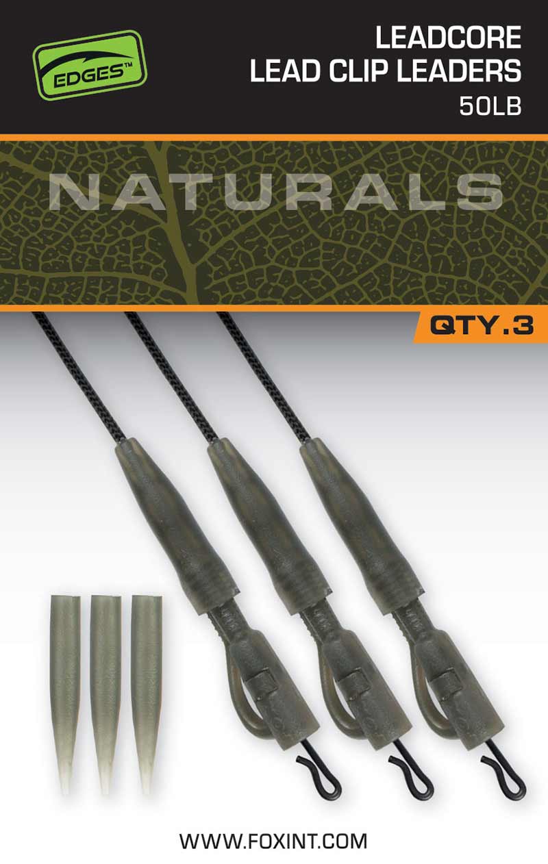 Edges™ Naturals Leadcore Power Grip Lead Clip Leaders