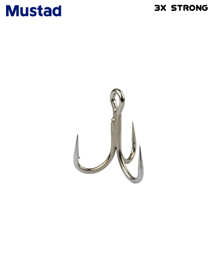 3X Strong - Jaw Lok In-Line Treble Hook
