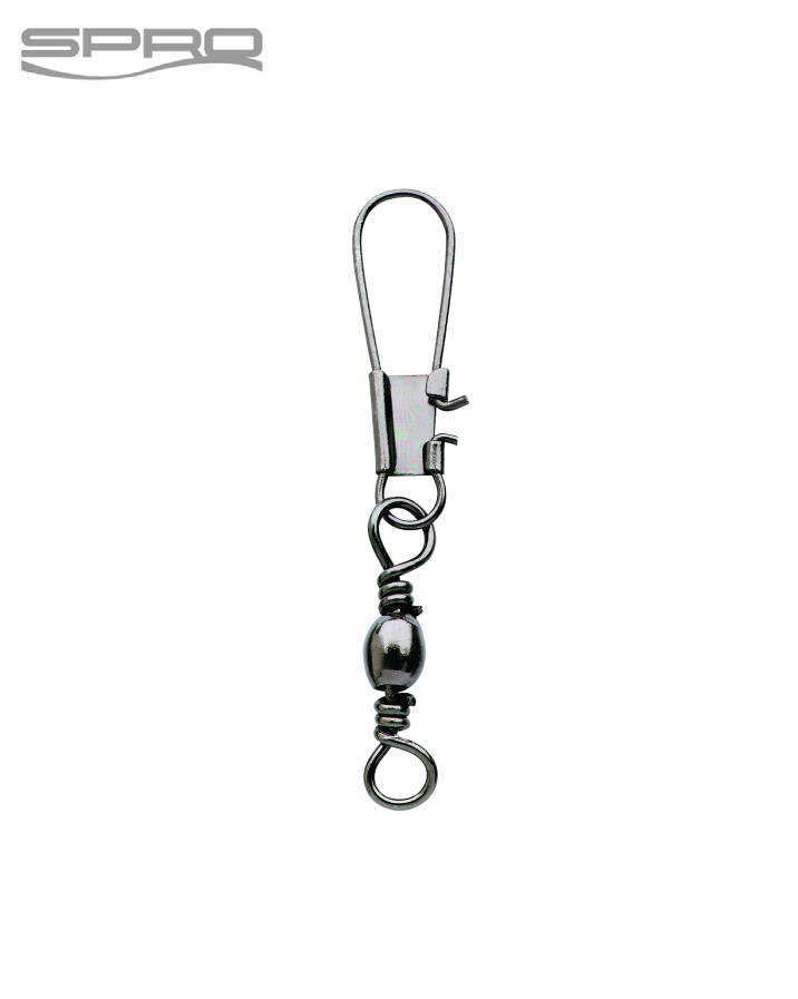 Black Barrel Swivel + Interlock Snap