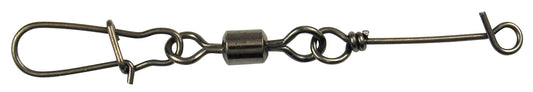Black Rolling Swivel + No-Knot Fast Lock