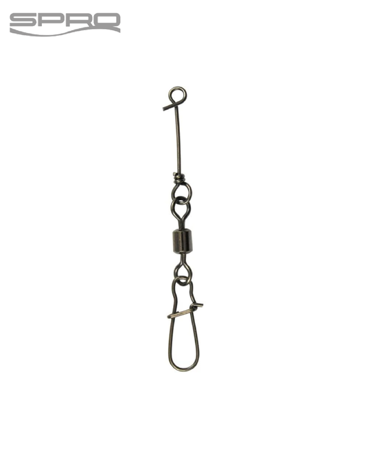 Black Rolling Swivel + No-Knot Fast Lock