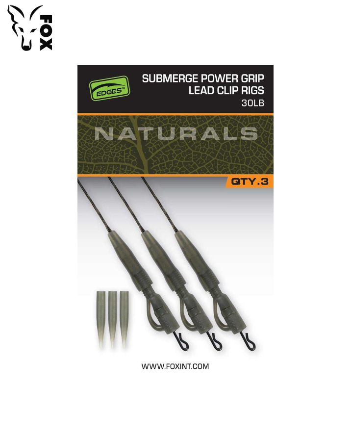 Edges™ Naturals Submerge Power Grip Lead Clip Leaders