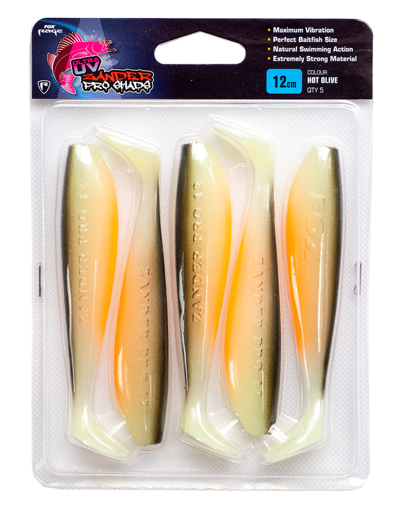 Fox Rage Zander Pro Shad Single Colour Packs UV