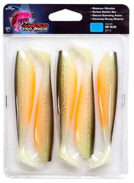 Fox Rage Zander Pro Shad Single Colour Packs UV