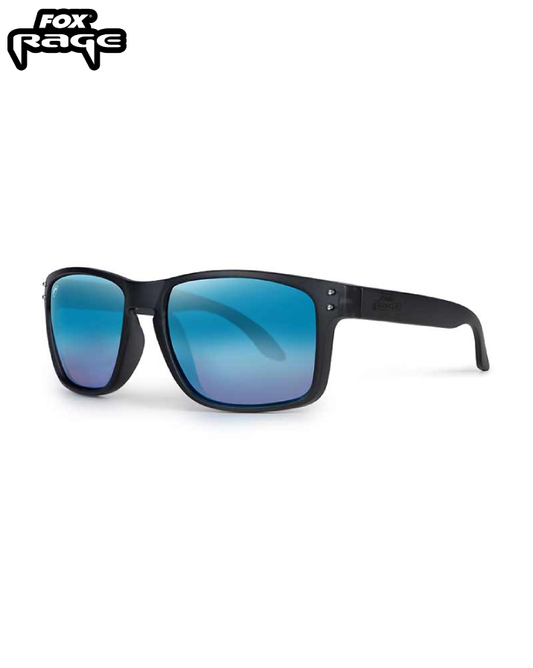 Transparent Black/Brown Lens Mirror Blue Sunglasses