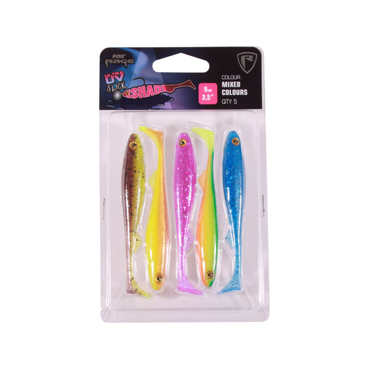 Fox Rage Slick Shad Mixed Colour Packs UV