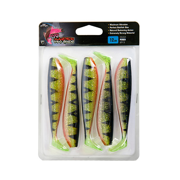 Fox Rage Zander Pro Shad Single Colour Packs UV