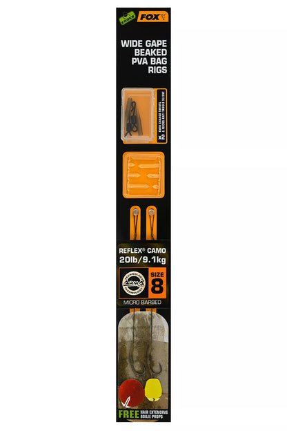 Edges™ Wide Gape Beaked PVA Camo Ready Rigs