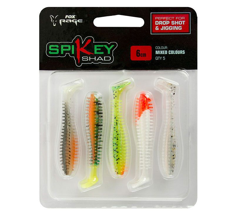 Fox Rage Spikey Shad Mixed Colour Packs