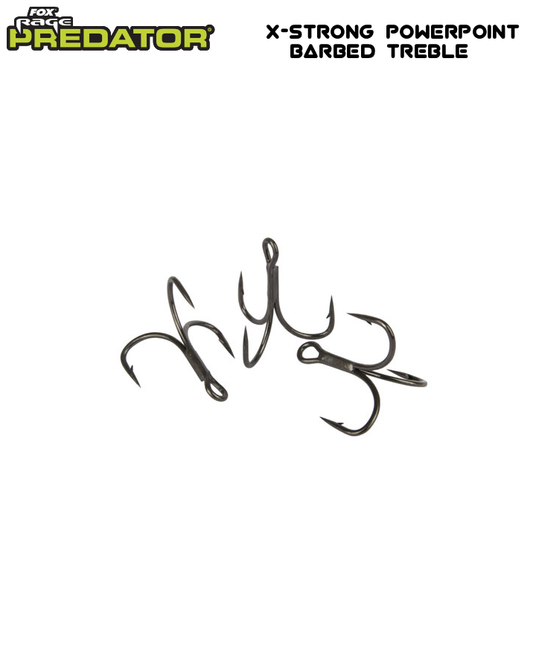 X-Strong Powerpoint Barbed Treble Hook