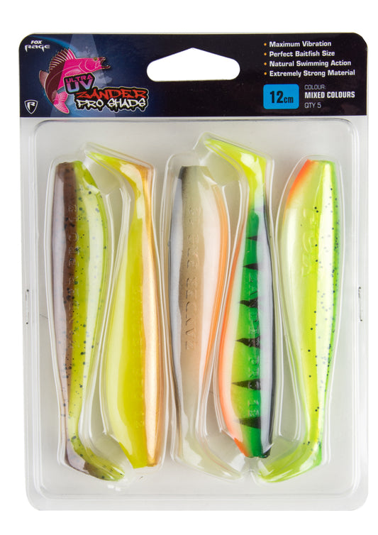 Zander Pro Shad - Mixed Colour Pack UV