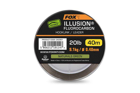 Fox Edges® Illusion Fluorocarbon Hooklink/Leader