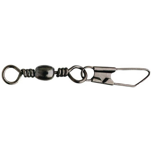Black Barrel Swivel + Safety Snap